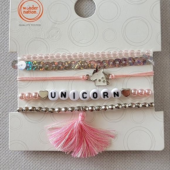 wonder nation Other - Set of 5 Unicorn Theme Bracelets
